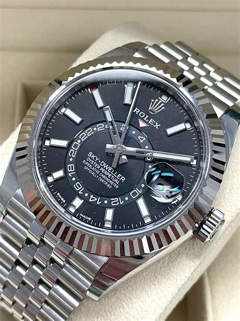 rolex sky dweller stainless steel